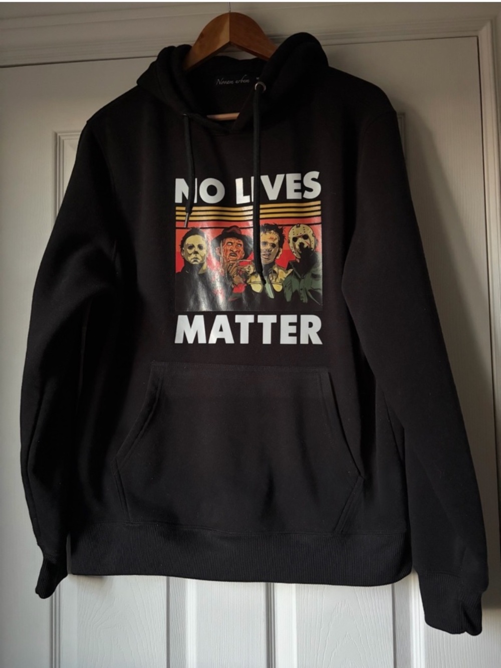 Novam Urbem Horror Halloween Graphic Hoodie Michael Freddy Jason Leatherface M